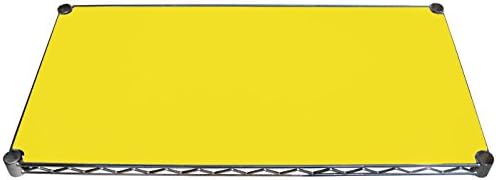 חפיסת אומגה 4 של 18 עמוק x 72 אינץ 'אניה מדף צהוב