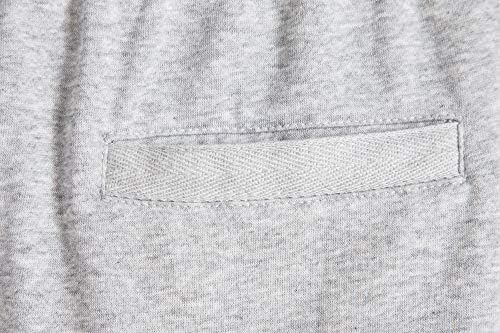 מכנסי כותנה מזדמנים של וונקואוג סרוג סרוג קצר של מכנסי חדר כושר אלסטיים אלסטיים