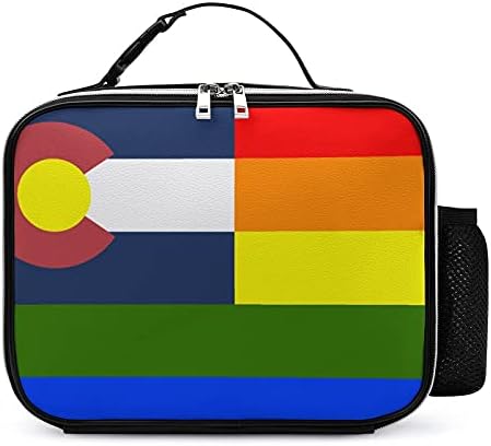 גאווה קולורדו דגל לשימוש חוזר הצהריים תיק מבודד הצהריים תיבת מיכל עבור משרד עבודת פיקניק נסיעות