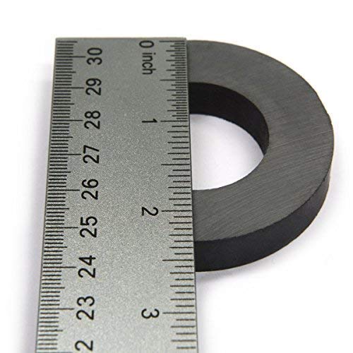 מגנט טבעת קרמיקה בדרגה 8, 60 מ מ איקס מזהה 32 מ מ איקס 10 מ מ. 2 מארז