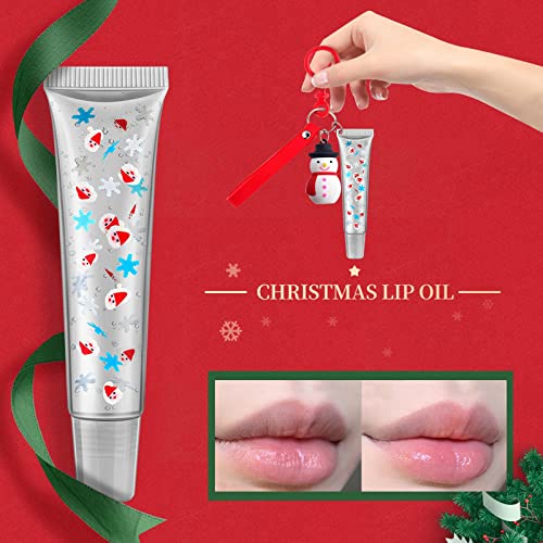 ליפ גלוס ערכות עבור בני נוער חג המולד שפתיים טיפול סט אחד גלוס אחד חג המולד תליון גלוס שפתיים משפר ושפתיים
