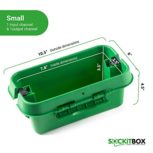 Sockitbox - תיבת החיבור המקורית למזג אוויר - מארז כבל חשמל מקורה וחיצוני מתחם לחשמל לחשמל, כבלי סיומת, אורות