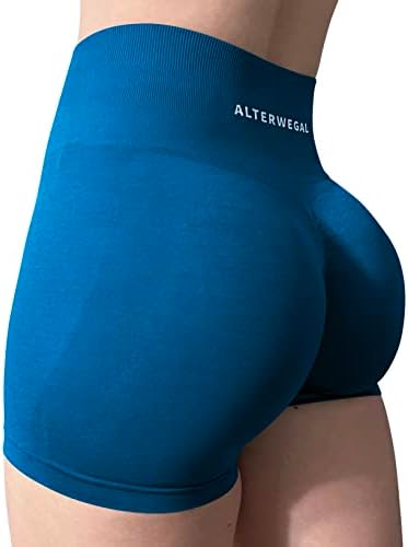 Alterwegal הגבר את חלקה של מכנסי אימון מקצרים של אימון מעצים את היוגה של נשים מותניים גבוהות חדר כושר אתלטי