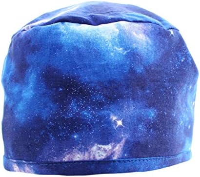 שמי זרועי הכוכבים גלקסי כחול כירורגי לשפשף כובע כובע