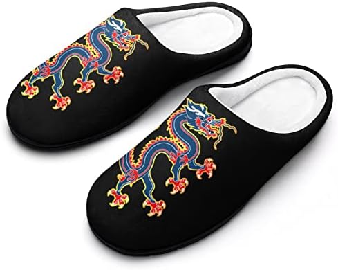 דרקון הסיני נשים של כותנה נעלי בית קל משקל רחיץ בית נעלי ספא שינה מלון