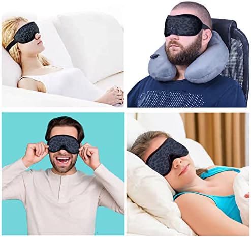 מסכת שינה של פוקס-טק, 2022 מסכת עיניים נוחה של 2022 לגברים נשים, מסכת שינה חסימה קלה, אין מסכות עיניים