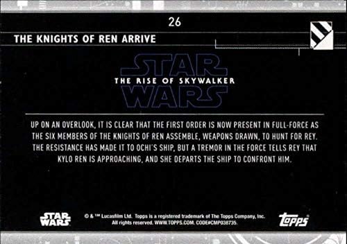 2020 Topps מלחמת הכוכבים העלייה של Skywalker Series 226 האבירים של רן מגיעים לכרטיס המסחר