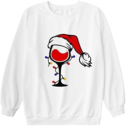 סוודר תואם לחג המולד סוודר יין אדום תלבושות מודפסות